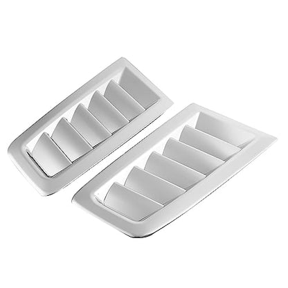 Universal Car Hood Vent Scoop Kit, Cold Air Intake Louvers for Auto Cooling, Fit for RS MK2 Bonnet Cover (Electroplating) - color: Electroplating