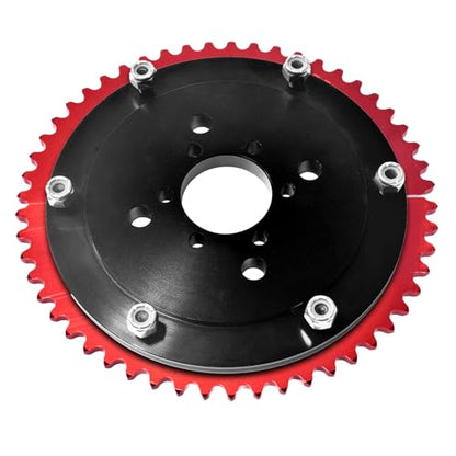 Universal 35 Chain 65T Split Sprocket with Adapter for Predator 212cc 196cc 79cc Go Kart Mini Bike CT200U-EX CT200U BT200X CT100U MB200 MBX11 Motorcycle Black - size: 65 tooth, style: Black