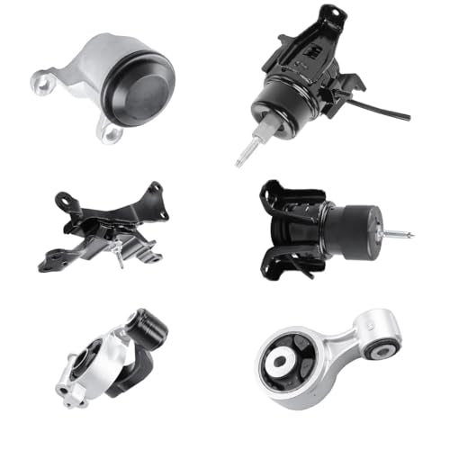6PCS Engine Motor & Transmission Mount Set for Nissan Murano 09-14 FWD - size: For Murano 2009-2014/ Quest FWD 2011-2014 3.5l