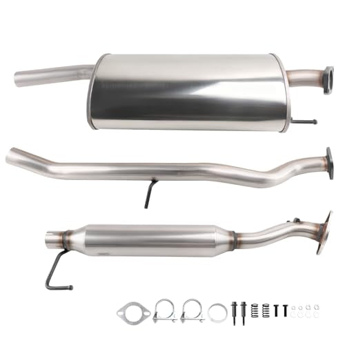 Stainless Steel Exhaust Resonator Muffler Pipe System Replacement Kit - size: 2003-2011 Element 2.0L L4