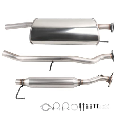 Stainless Steel Exhaust Resonator Muffler Pipe System Replacement Kit - size: 2003-2011 Element 2.0L L4
