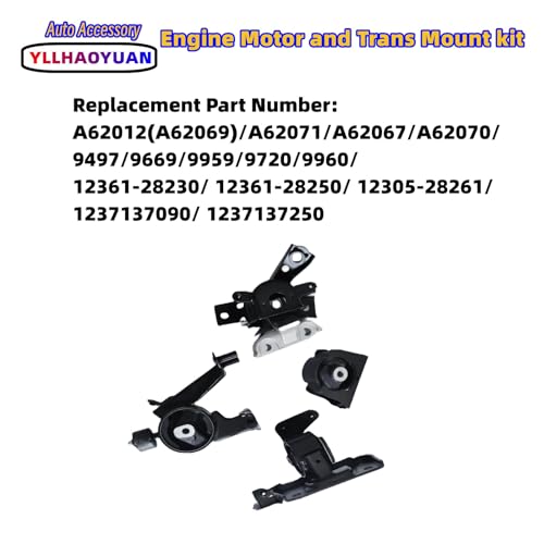 Yllhaoyuan Complete Set of 4 Motor Mounts for 2008-2015 Scion xB 2.4L - size: 2008-2015 Scion xB 2.4L