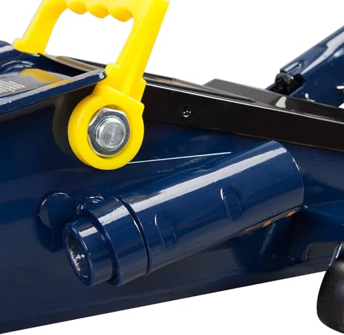 Big RED AT83006UR Torin Hydraulic Trolley Service/Floor Jack with Extra Saddle (Fits: SUVs and Extended Height Trucks), 3 Ton (6,000 lb), Blue/Silver - size: 3t