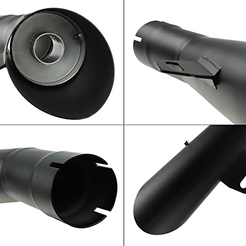 FLYPIG Exhaust Pipe 38-51mm (1.5-2.01") Adjustable for Yamaha YZF R6, 06-18