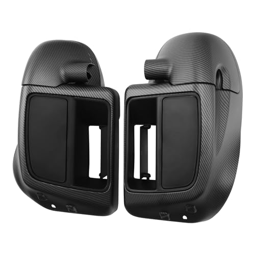 Green-L Carbon Fiber Lower Vented Leg Fairing and LED Turn Signals Light Kit Fit for Harley Touring Road King Street Glide Electra Glide Ultra 2014-2024 Models - color: Matte Black #2-Glove Box