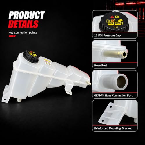 Coolant Reservoir for Ford Super Duty 7.3L Powerstroke 6.8L V10 - size: 603-213