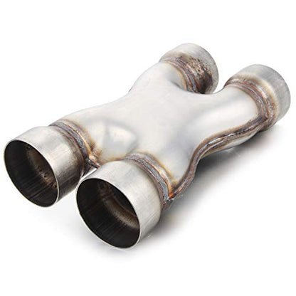 Exhaust X Pipe 3" Inlet, A-KARCK 3" Outlet 12" Long Stainless Steel X Pipe for Smoother Exhaust - color: X Pipe, size: 3.0inch 12"Long