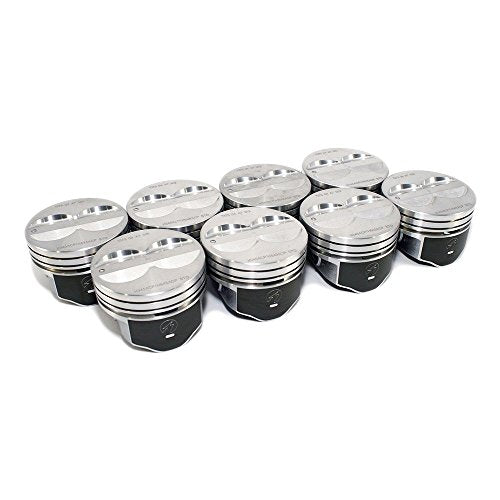 Speed Pro H345DCP 350 Small Block Chevy SBC Flat Top Pistons Coated Piston 5.7". For Standard 4.00" Bore Diameter.