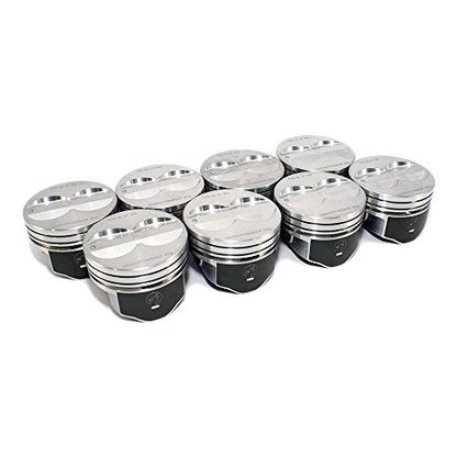 Speed Pro H345DCP 350 Small Block Chevy SBC Flat Top Pistons Coated Piston 5.7". For Standard 4.00" Bore Diameter.