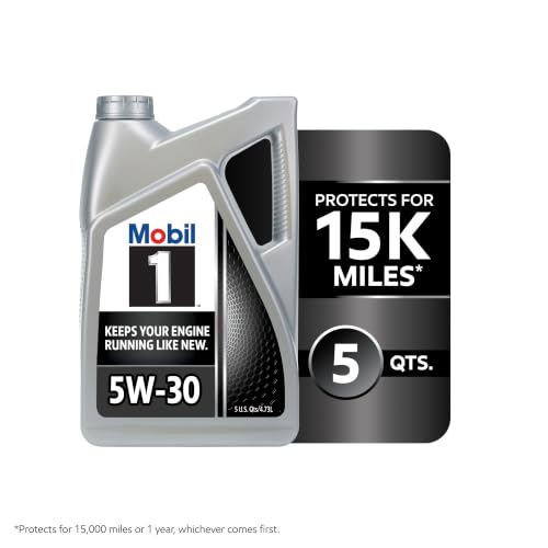 Mobil 1 Advanced Full Synthetic Motor Oil 5W-30, 5 Quart - size: 5 Quart (Pack of 1), style: Full Synthetic