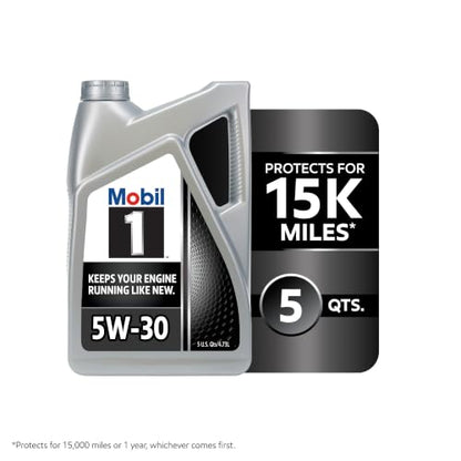Mobil 1 Advanced Full Synthetic Motor Oil 5W-30, 5 Quart - size: 5 Quart (Pack of 1), style: Full Synthetic