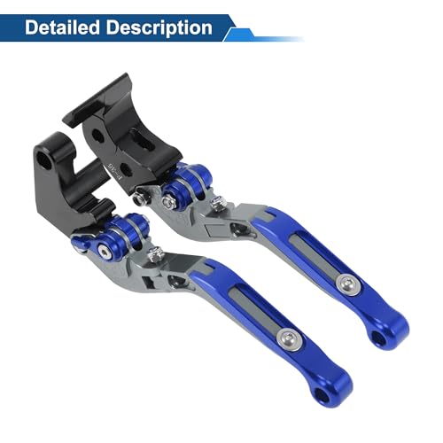 YZF-R7 Short/Long Brake Clutch Levers for Yamaha 21-25 Blue - color: Titanium Handle Blue End