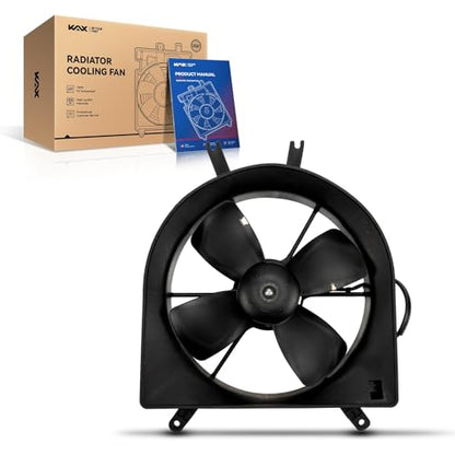 KAX Engine Radiator Cooling Fan, Compatible with 1999-2000 Civic, Replace # 620217, 19015-P08-003, 19030, 19020-P08-003, 19015-P08-013 - size: 1999-2000 Civic