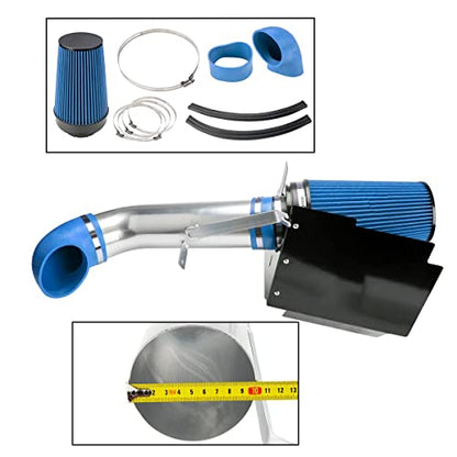 4" Cold Air Intake Kit for 1999-2004 Chevrolet Silverado 2500 - color: Blue, size: 2001-2006 Chevrolet Silverado 2500 HD
