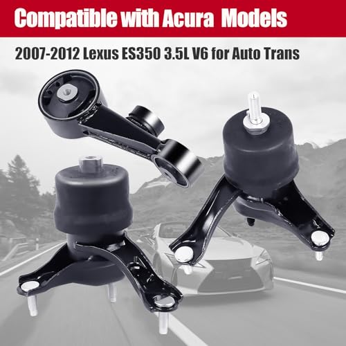 Engine Mount Compatible with Lexus ES350 2007-2012 V6 3.5L Automatic Transmission A4288, A62036HY, A62060 - style: 2007-2012 Lexus ES350 3.5L