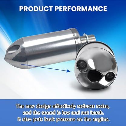 Exhaust Muffler Silencer For Predator 212cc 196cc For Coleman CT200U Silver - color: silver