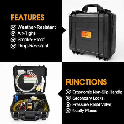 12V Electric Fuel Transfer Pump 110GPH Gasoline Transfer Pump Set - color: 110GPH, size: Pro Set