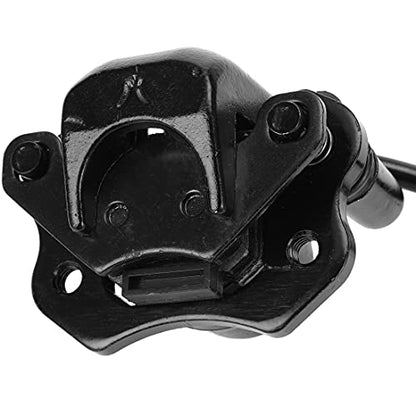 FVRITO Rear Brake Master Cylinder Caliper Assembly for 50cc 70cc 90cc 110cc 125cc Taotao Boulder B1 Coolster 3050HD 3050C 3125R Peace Chinese ATV Quad Mini 4 Wheeler Motorsports Scooter Black - color: Black