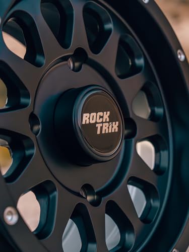 RockTrix RT111 12x7 ATV UTV Wheel 4x110 5+2 Offset, Matte Black, 1pc Single - size: 12x7 (5+2) 1pc