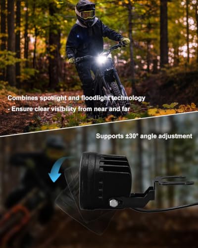 Square Headlight Kit Fits for Talaria Sting R MX4 Sur-Ron Segway X260 - style: Square Lamp Shell