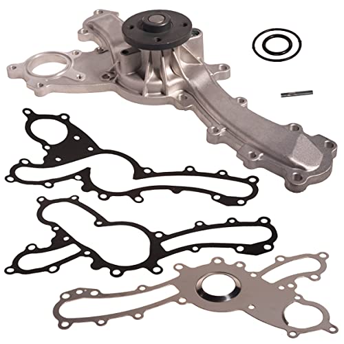 AUQDD AW6143 Professional Water Pump Kit With Gasket Fit For (To 10-2017) 2006 Lexus GS300 /07-15 GS350 /07-18 GS450h /06-15 IS250 /06-17 IS350 /16-17 IS300 RC300 RC350 - size: AW6143