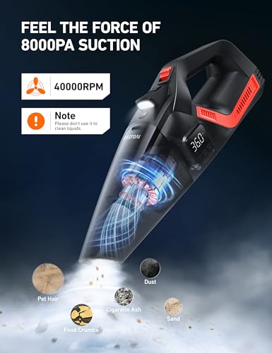 AstroAI 4-in-1 V3 12VDC 16.4FT High Power Handheld Car Vacuum&Tire Inflator