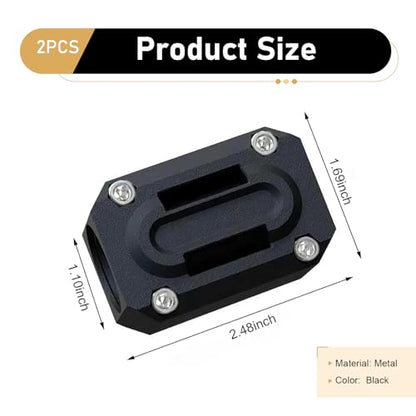 2 PCS Motorcycle Engine Guard Bumper, 22mm 25mm 28mm Crash Bar Slider, Drop Protection Anti-Collision Shock Absorbing Frame Protector, Universal for Most Motorcycles (Black)