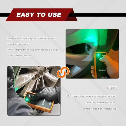 GM Automotive Tire Pressure Monitor - Tire Sensor Reset Tool Car Accessories EL-50448 Compatible with Most GM Series Vehicles