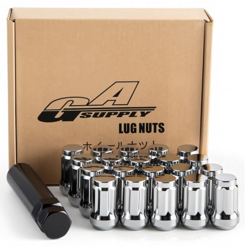 GAsupply 12x1.5 Lug Nuts Spline, 1.38" 35mm Tall Conical Seat, 20pcs+1 Key - color: Silver, size: M12x1.5, style: 20 Pack-1.38" Tall