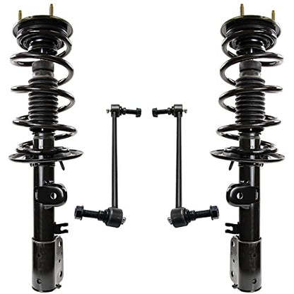 Detroit Axle - 4pc Front Struts Sway Bar Links for 2013-2019 Ford Explorer - size: 4QS47462/ sway kit