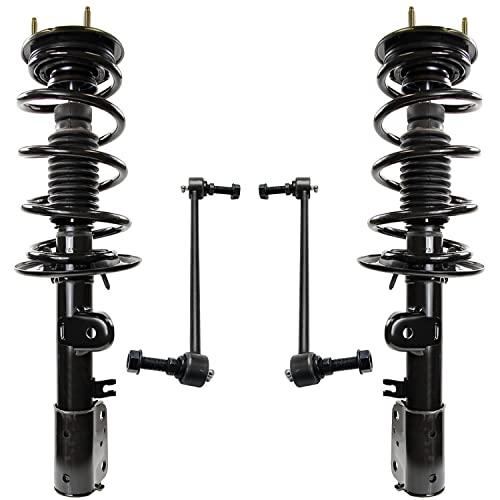 Detroit Axle - 4pc Front Struts Sway Bar Links for 2013-2019 Ford Explorer - size: 4QS47462/ sway kit