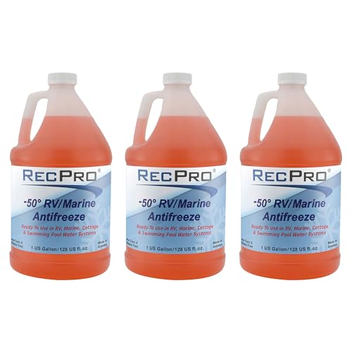 RecPro RV & Marine Antifreeze | -50°F Protection | 1 Gallon (3 Pack) - size: 3-Pack