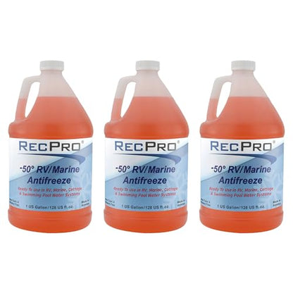 RecPro RV & Marine Antifreeze | -50°F Protection | 1 Gallon (3 Pack) - size: 3-Pack