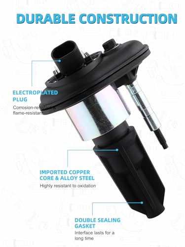 TAUTOY UF303TY Ignition Coil Spark Plug For Buick Rainier,Chevy Colorado Trailblazer,GMC Canyon Envoy,Hummer H3,Isuzu Ascender I-280 I-290 I-350 I-370 2.8L 2.9L 3.5L 3.7L 4.2L 2002-2009, Set of 6