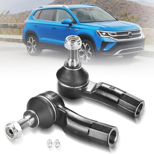 2PCS Front Outer Tie Rod Ends ES80666 ES80667 LH & RH, Tie Rod End Kit Fit for Audi A3 S3 Quattro VW Golf GTI Jetta Passat Beetle Eos R32 Rabbit e-Golf Sportwagen 2006-2019 - size: ES80666 ES80667