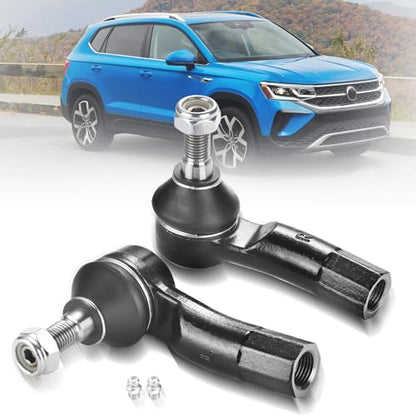 2PCS Front Outer Tie Rod Ends ES80666 ES80667 LH & RH, Tie Rod End Kit Fit for Audi A3 S3 Quattro VW Golf GTI Jetta Passat Beetle Eos R32 Rabbit e-Golf Sportwagen 2006-2019 - size: ES80666 ES80667