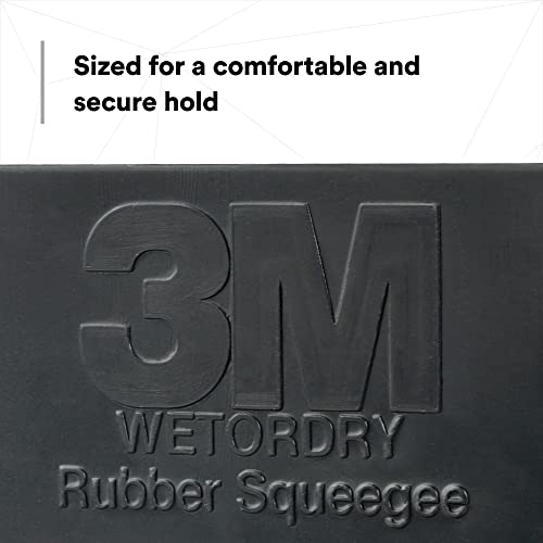 3M Wetordry Rubber Squeegee 05517, 2-3/4 in x 4-1/4 in, Comfort Fit - size: 1
