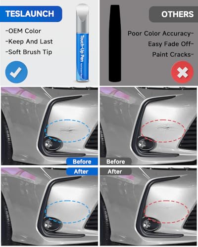 1D4 Pewter Metallic Touch Up Paint Compatible with Toyota Exact Match Touch Up Paint Car Scratch Repair - color: Pewter Metallic(1D4) compatible with 4Runner/Avalon-models/Camry-models/FJ-Cruiser/RAV4/Solara