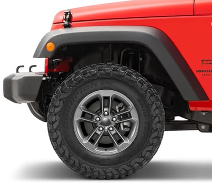 Quadratec '41 17" Alloy Wheel, Gunmetal Gray - 5x5 Bolt Pattern with 5.2" Backspace - 17x8 (+10mm Offset) - Fits Jeep JT, WJ, WK, WK2, JK, JL, JKU, JLU 1999-2022 - Hub Centric Wheel with Center Cap - color: Gunmetal Gray