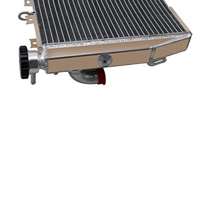 Aluminum Racing Radiator for 2004 2005 Kawasaki Ninja ZX-10R ZX10R, AA5052 Aircraft Grade Cooling, High Performance Racing Spec with CNC Machined Cap