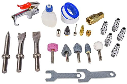 Air Tool Kit Includes Impact Wrench Ratchet Wrench Hammer Die Grinder