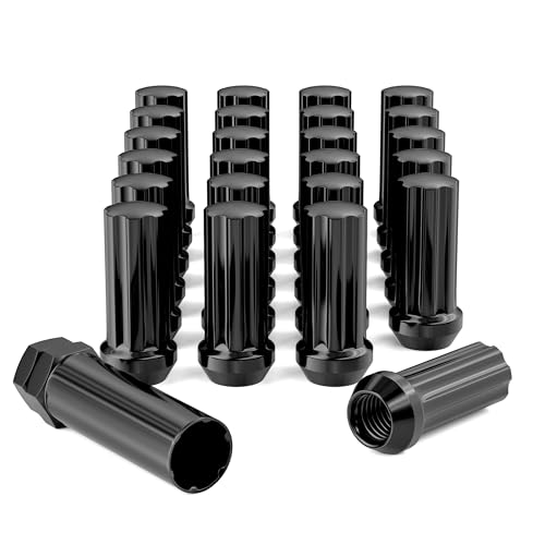 24PCS M14x2 Spline Lug Nuts Black for 2004-2014 Ford F150 Expedition - size: M14x2, style: 24pcs-2003-2014 F150/Expedition