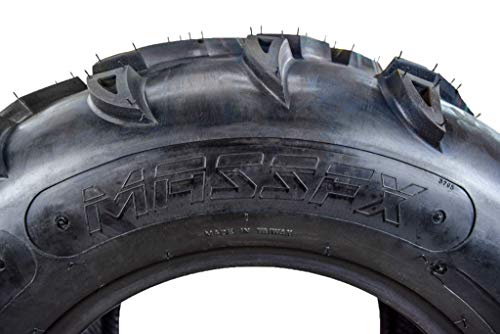 MASSFX MK251012 ATV 25x10-12 Tires 2 Set Rear 6Ply 1/2" Tread Depth 25x10x12 - size: 25x10-12 R Two Set