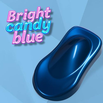 LiME LiNE Candy Pearl Basecoat Aerosol Kit – Automotive Spray Paint, Includes 2K Clearcoat, Pro Results No Spray Gun Needed (Bright Blue, Candy Pearl + Clearcoat Kit) - color: Bright Blue + Clearcoat