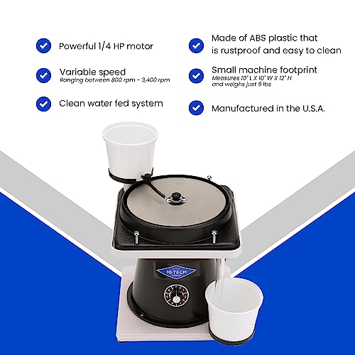 Hi-Tech Diamond 8" All-U-Need Lapidary Machine, Rock Polishing Kit - style: 8" All-U-Need