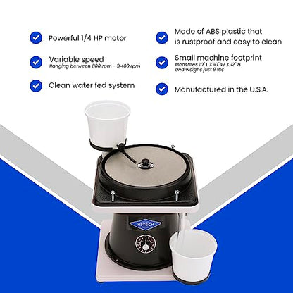 Hi-Tech Diamond 8" All-U-Need Lapidary Machine, Rock Polishing Kit - style: 8" All-U-Need