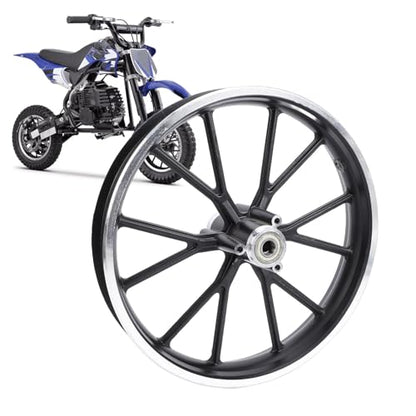 Sorandy 2.50 10 Dirt Bike 10 Inch Wheel Hub, Widened Aluminum Alloy Rim, Enhanced Traction Design Replacement for Mini Pocket Bike Electric 49-50ml Dirt Bike (Rear Wheel)