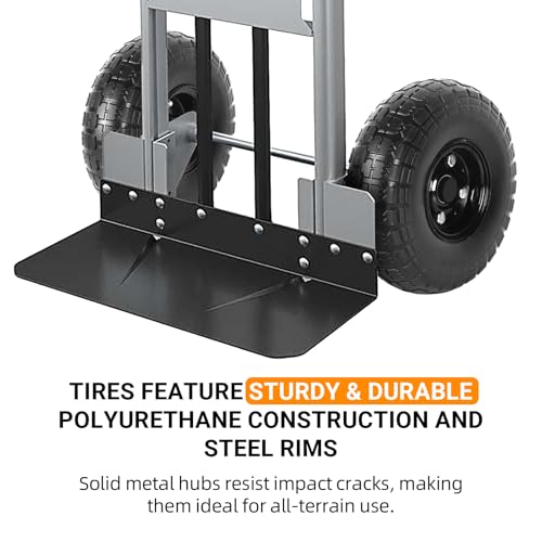 AR-PRO 10" Solid Tires, 4.10/3.50-4 Flat Free Tire and Wheel, 2-Pack - color: Black