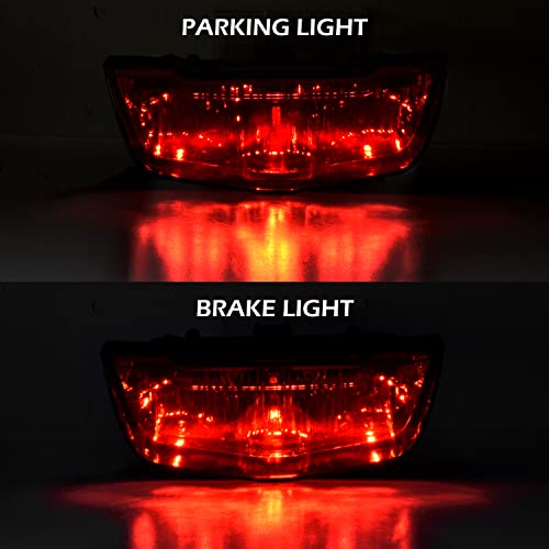 SAUTVS 1PC Red LED Tail Light for Honda TRX 420 500 FA Rancher 2007-2022