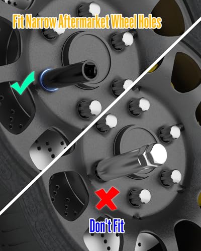10-Piece Spline Lug Nut Socket Set, 1/2" Drive for Spike Lug Nuts